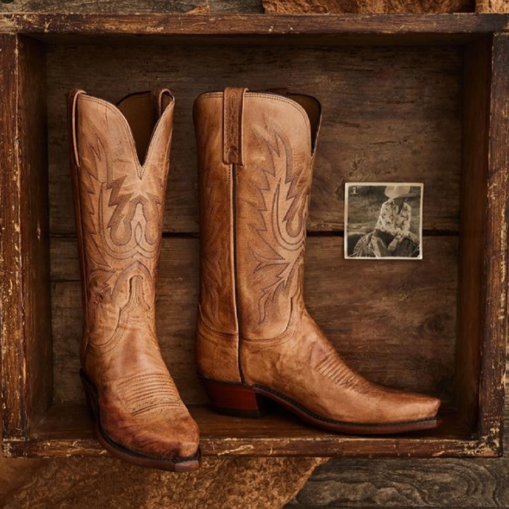 Lucchese Savannah Cowboy Boots Brand New w Tags